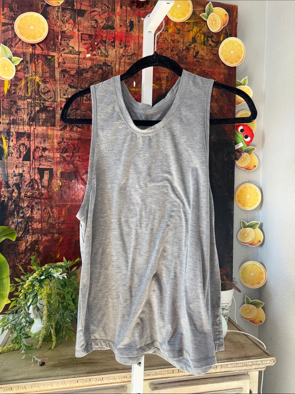 All In Motion Size M Women's Athletic Tank Top - Gray